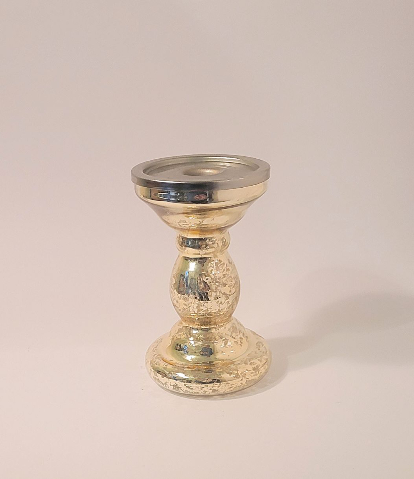 glass pillar-taper candle holder