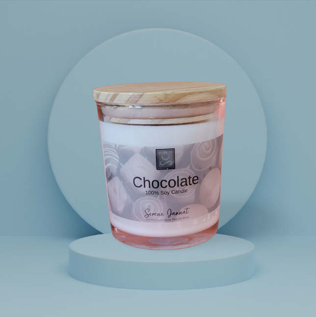 scented soy candle 10oz - chocolate