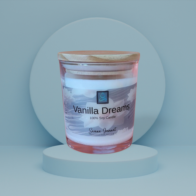 scented soy candle 10oz - vanilla dreams