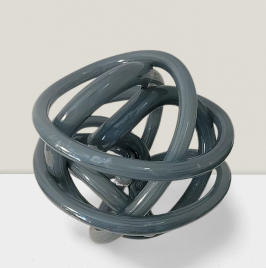 blown glass interwoven ball
