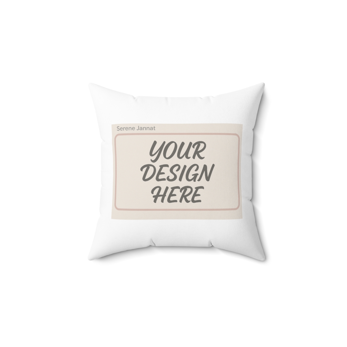 customizable spun polyester square pillow - perfect for home decor & gifts