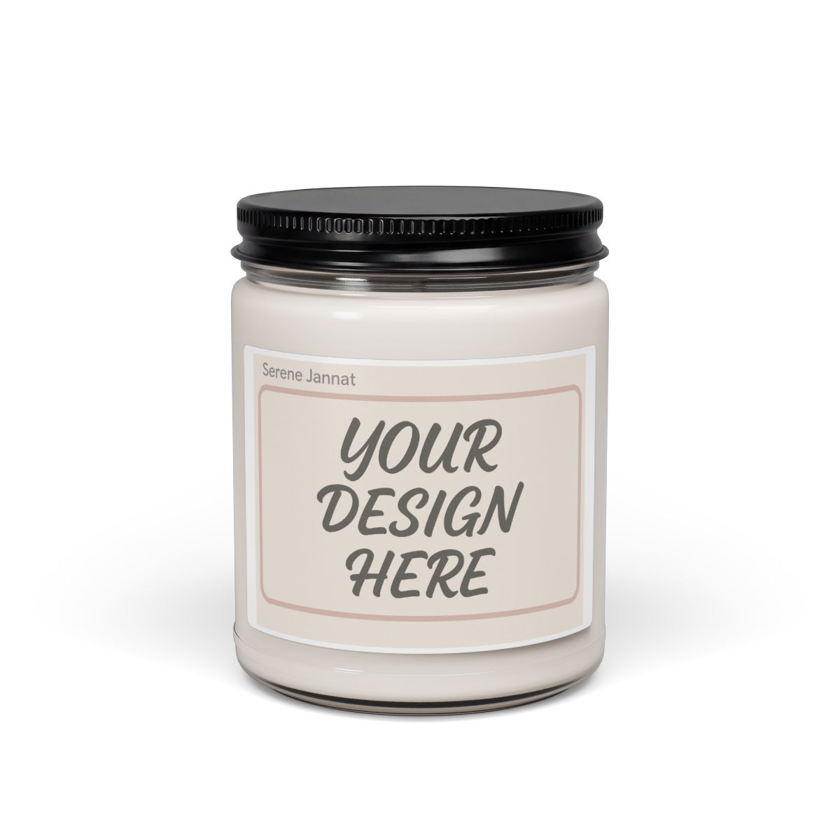 scented soy candle - cozy home ambiance